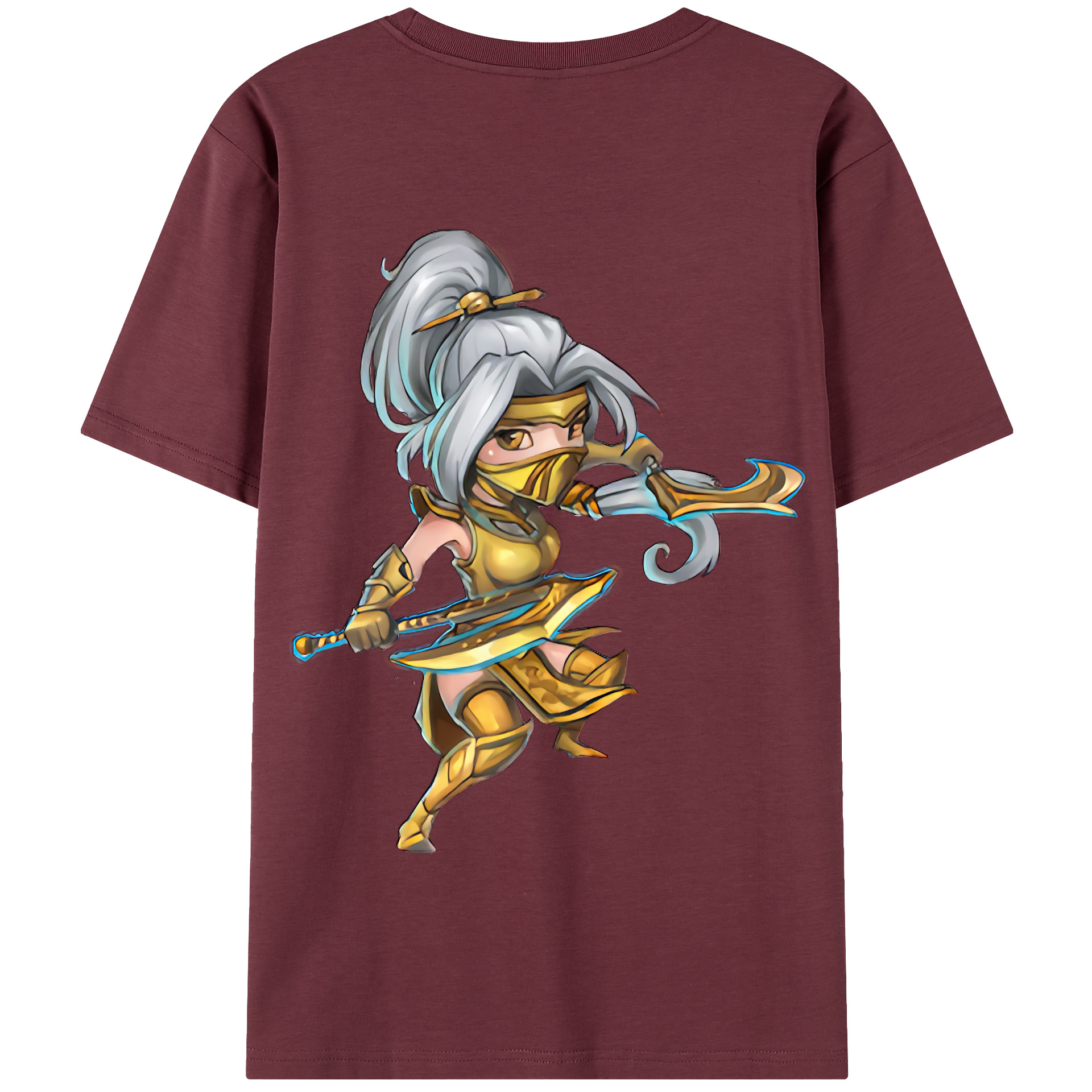 リーグ・オブ・レジェンド League of Legends LOL 綿100％半袖Tシャツ（背面プリント）